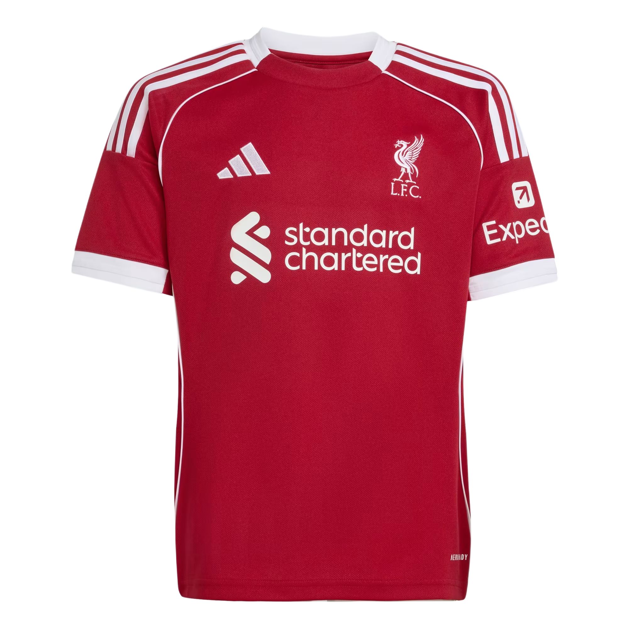 

Футболка Aeroready Liverpool FC 25/26 домашняя детская Adidas, красный