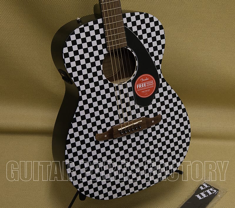 

Акустическая гитара 097-1752-088 Fender Tim Armstrong Hellcat Acoustic-Electric Guitar Checkerboard