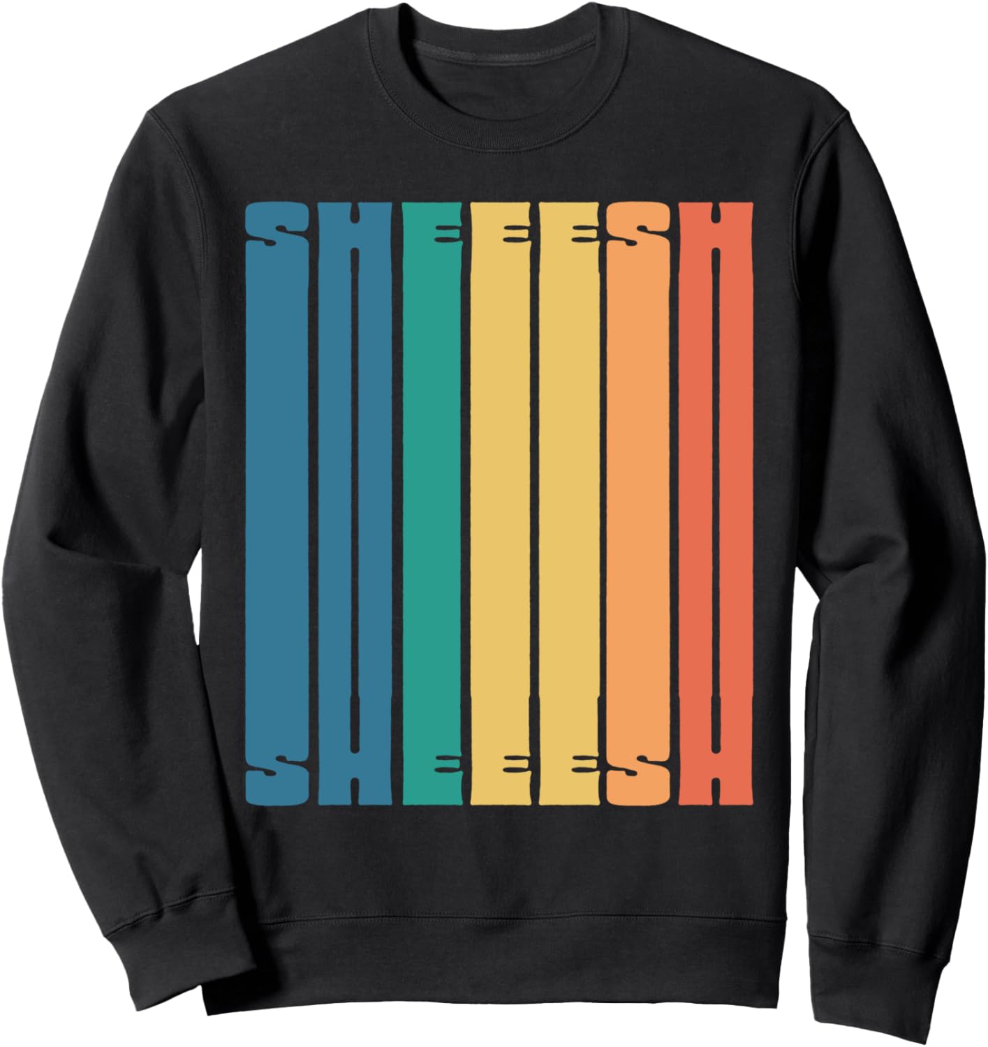 

Забавная подростковая толстовка с восклицательным знаком и радужными принтами в стиле 70-х The Robot Ranger - Fun Apparel & Gifts, черный