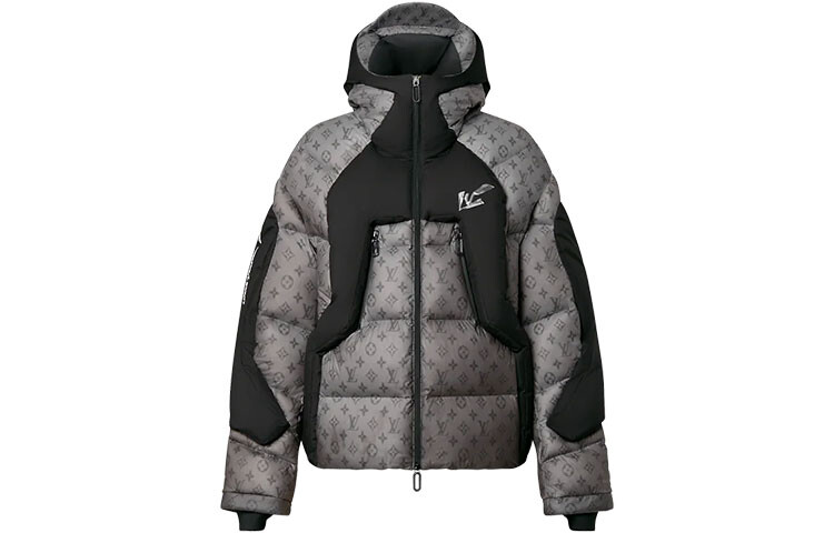 

Новые квартальные продукты LV Down Jacket Men Grey Louis Vuitton, серый