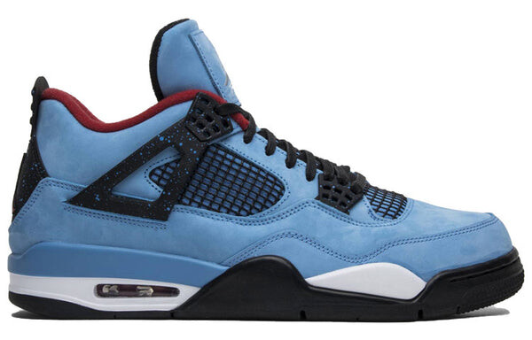Кроссовки 4 retro x travis scott 'cactus jack' Air Jordan, синий — фото 2