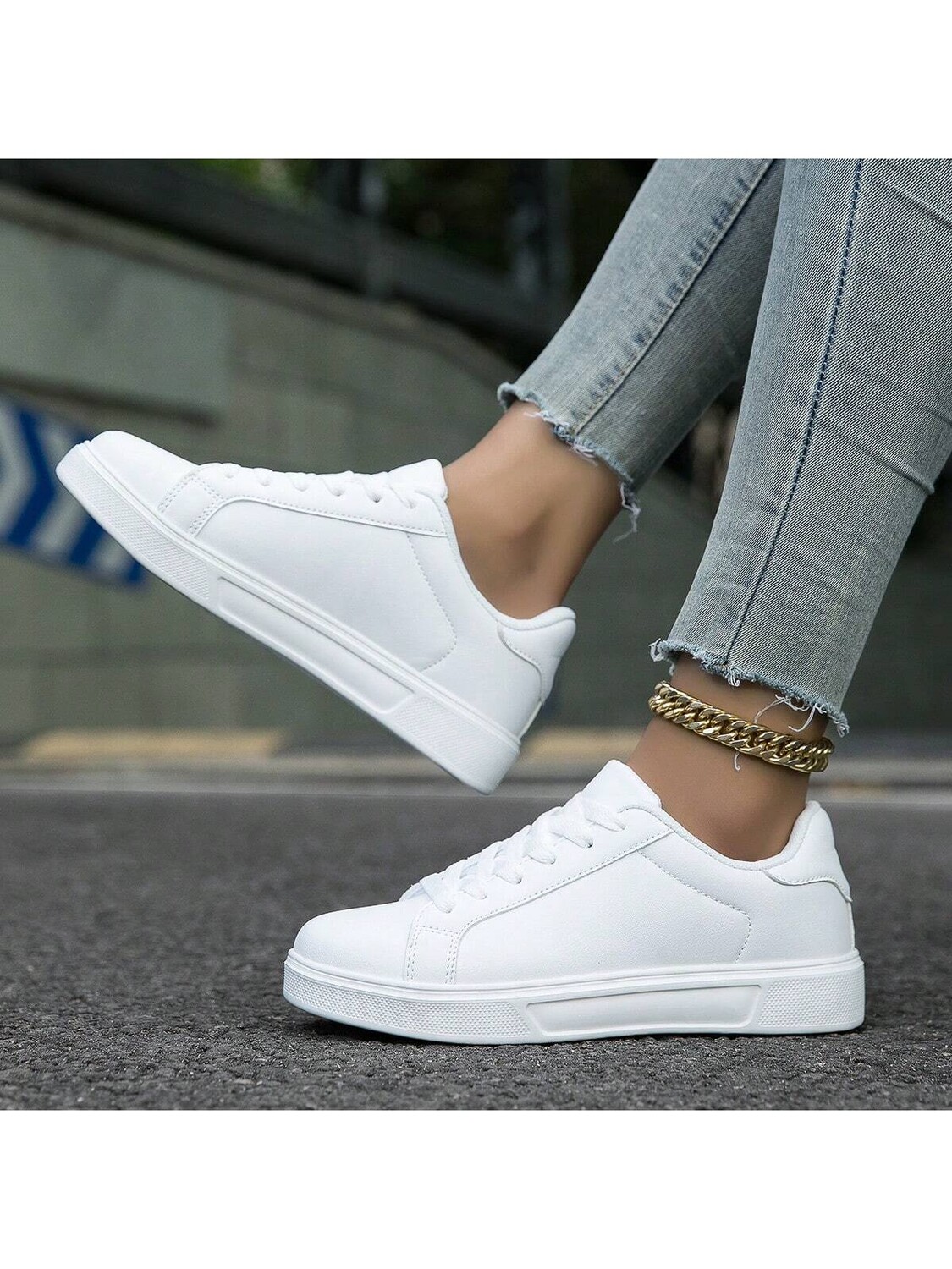 

Кроссовки SHEIN, белый