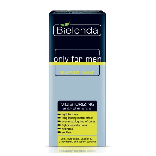 

Увлажняющий гель против блеска кожи, 50 мл Bielenda, Only for Men Super Mat