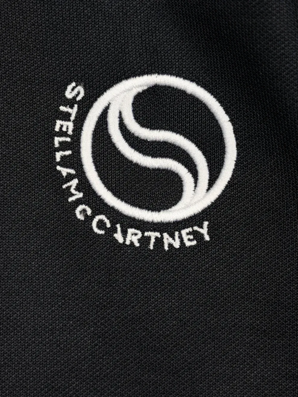Спортивная куртка с вышитым логотипом Stella McCartney Kids, черный — фото 3