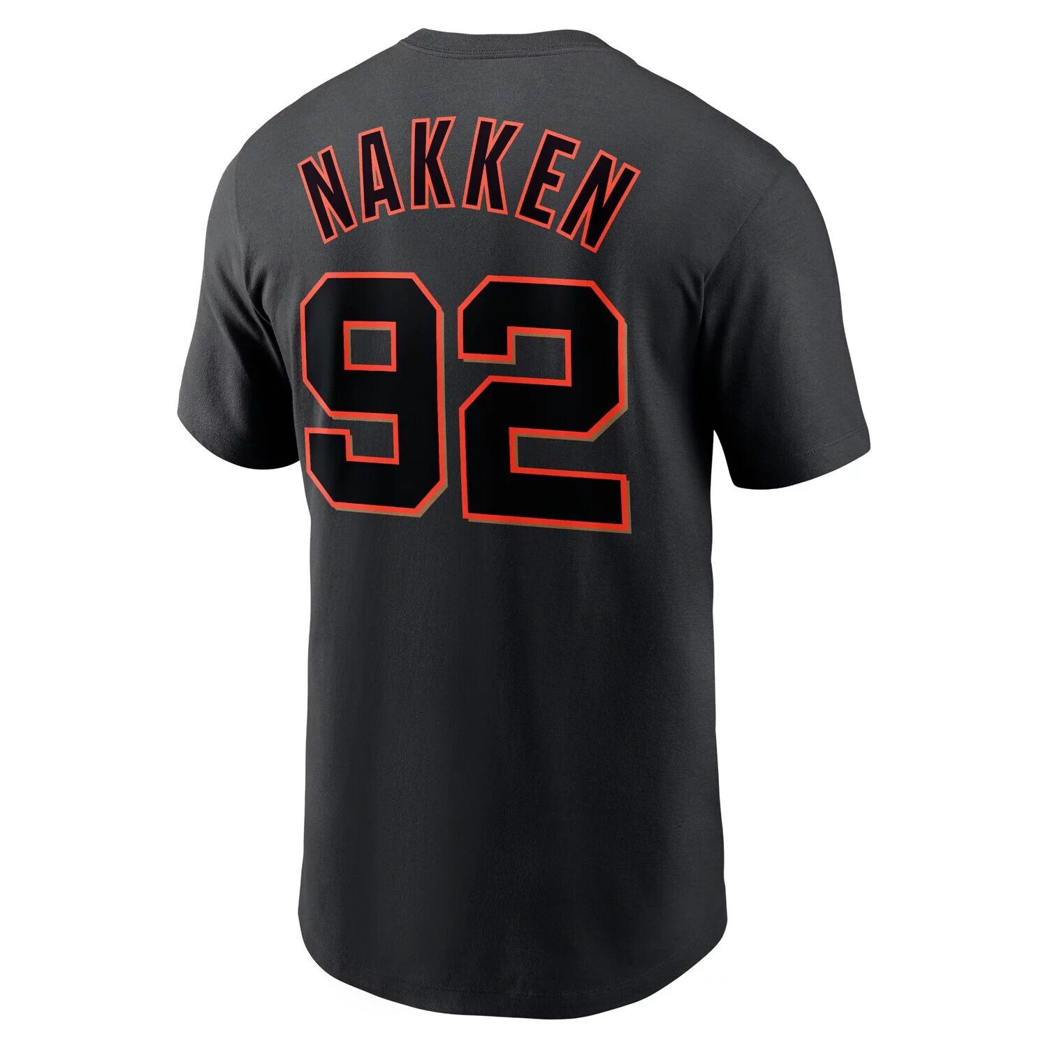 Мужская черная футболка с именем и номером San Francisco Giants Alyssa Nakken Nike — фото 3