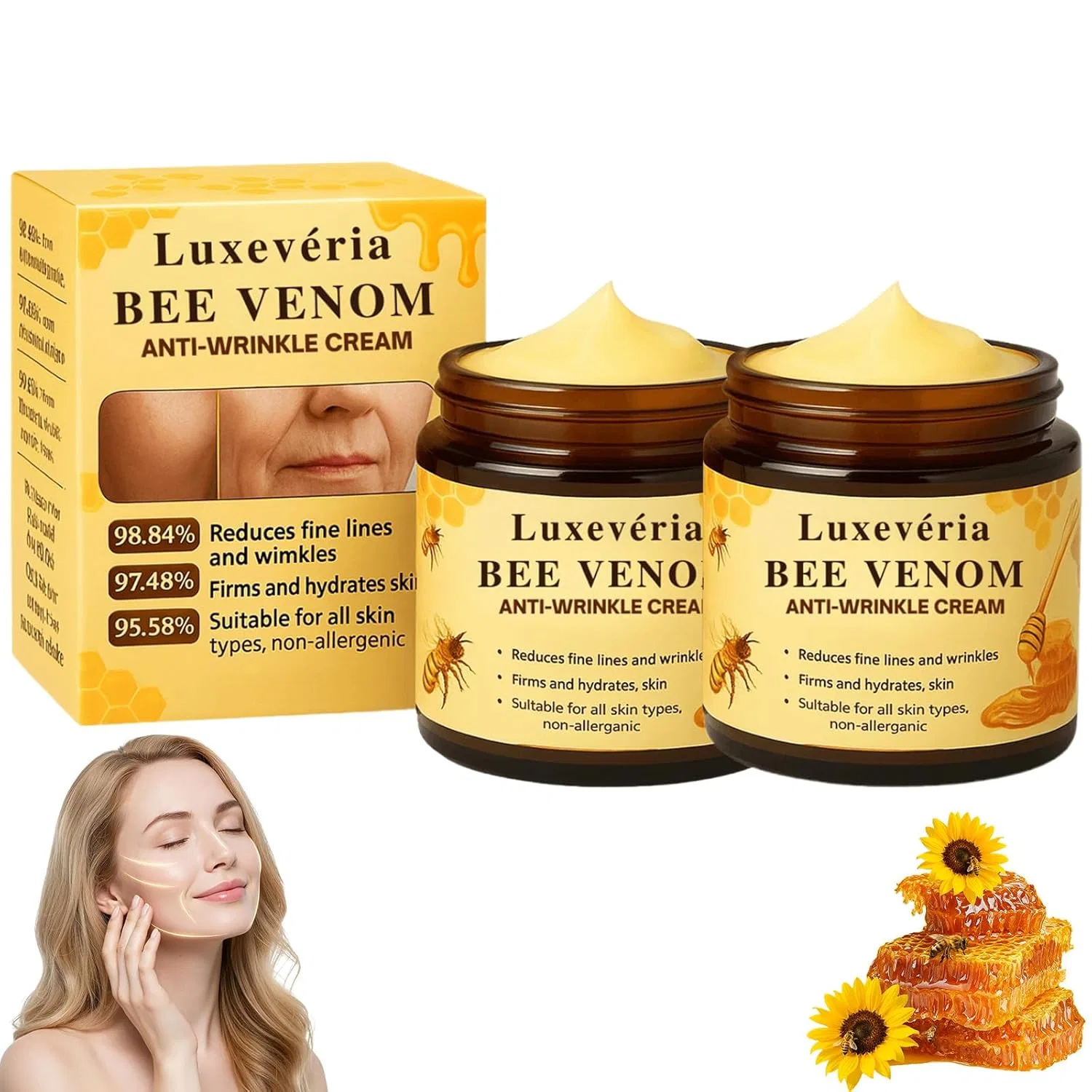 Крем для лица Athem — Укрепляющий антивозрастной Luxevéria Bee Venom с пчелиным ядом ( .)