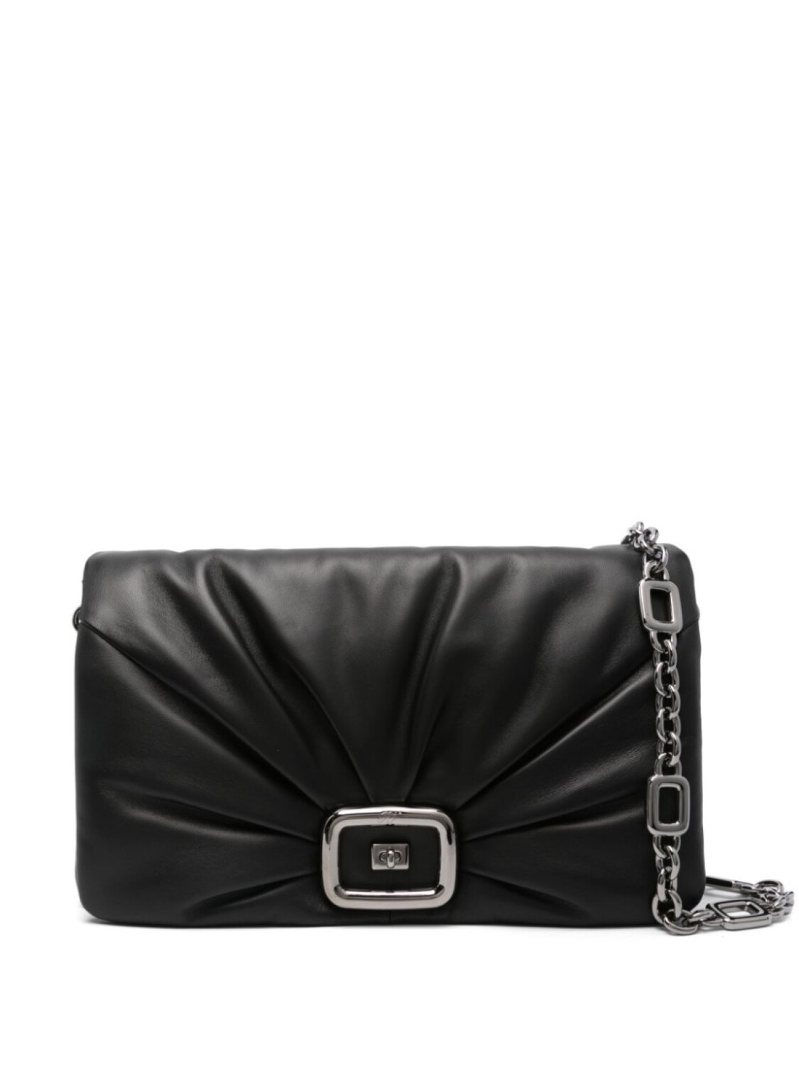 

Сумка на плечо со складками Roger Vivier, черный