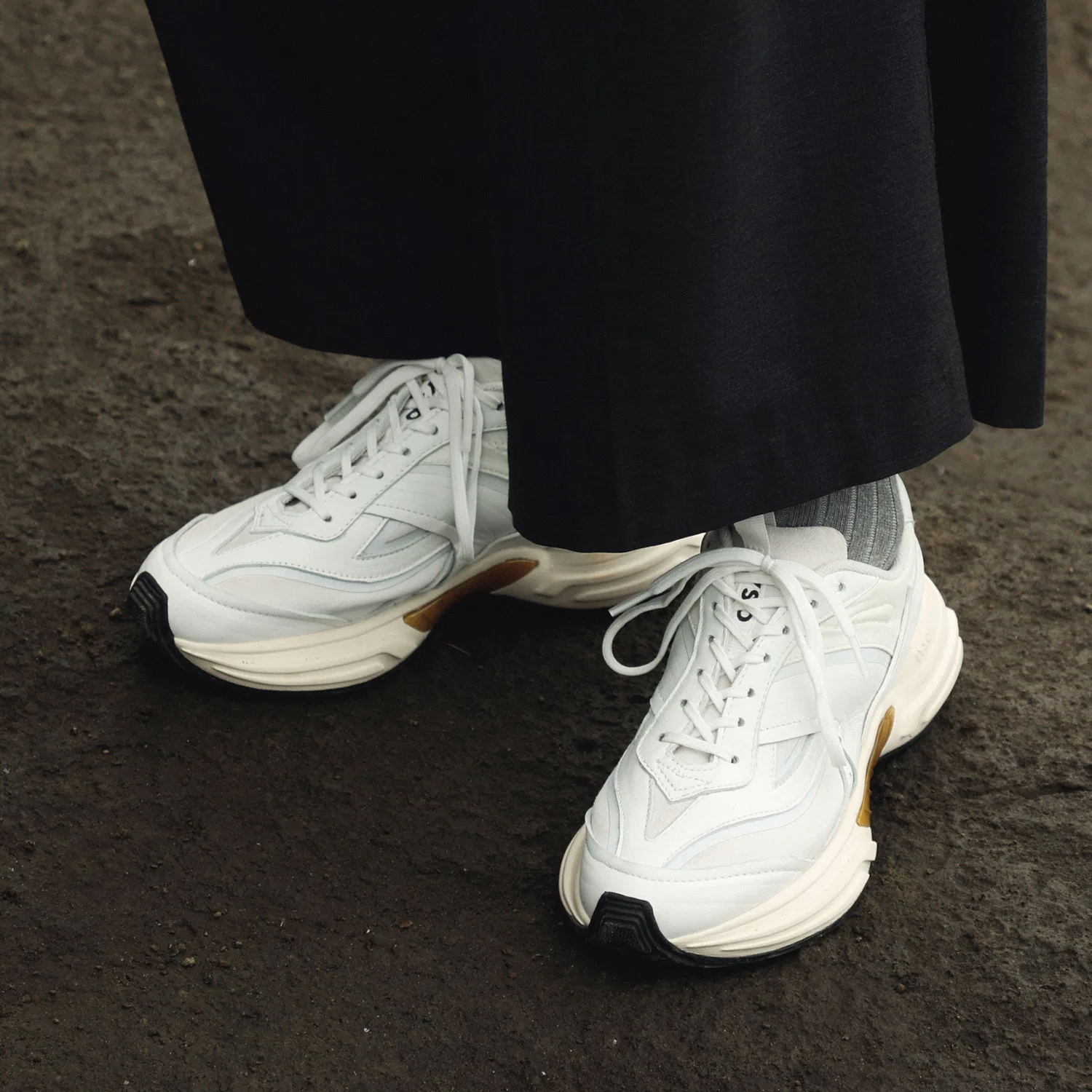Мужские низкие кроссовки Acumik Vintage White от Iyso