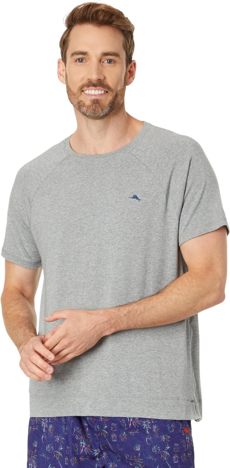 

Домашний топ Tommy Bahama Knit Short Sleeve Top, цвет Heather Grey
