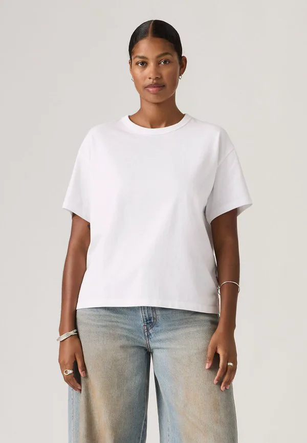 Винтажная футболка, базовая футболка Levi'S, Bright White