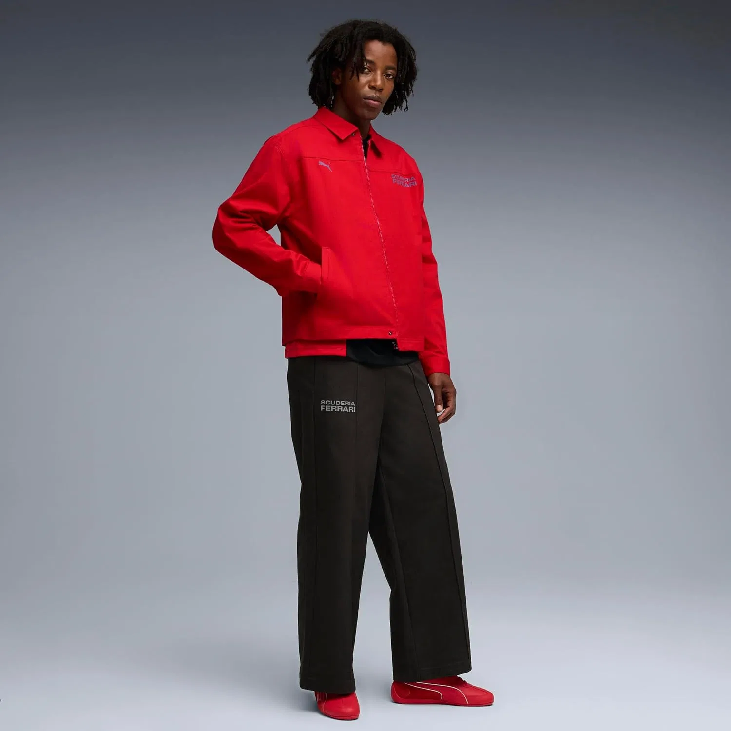 Кроссовки Puma Ferrari Speedcat унисекс для взрослых, Rosso Corsa Black — фото 2
