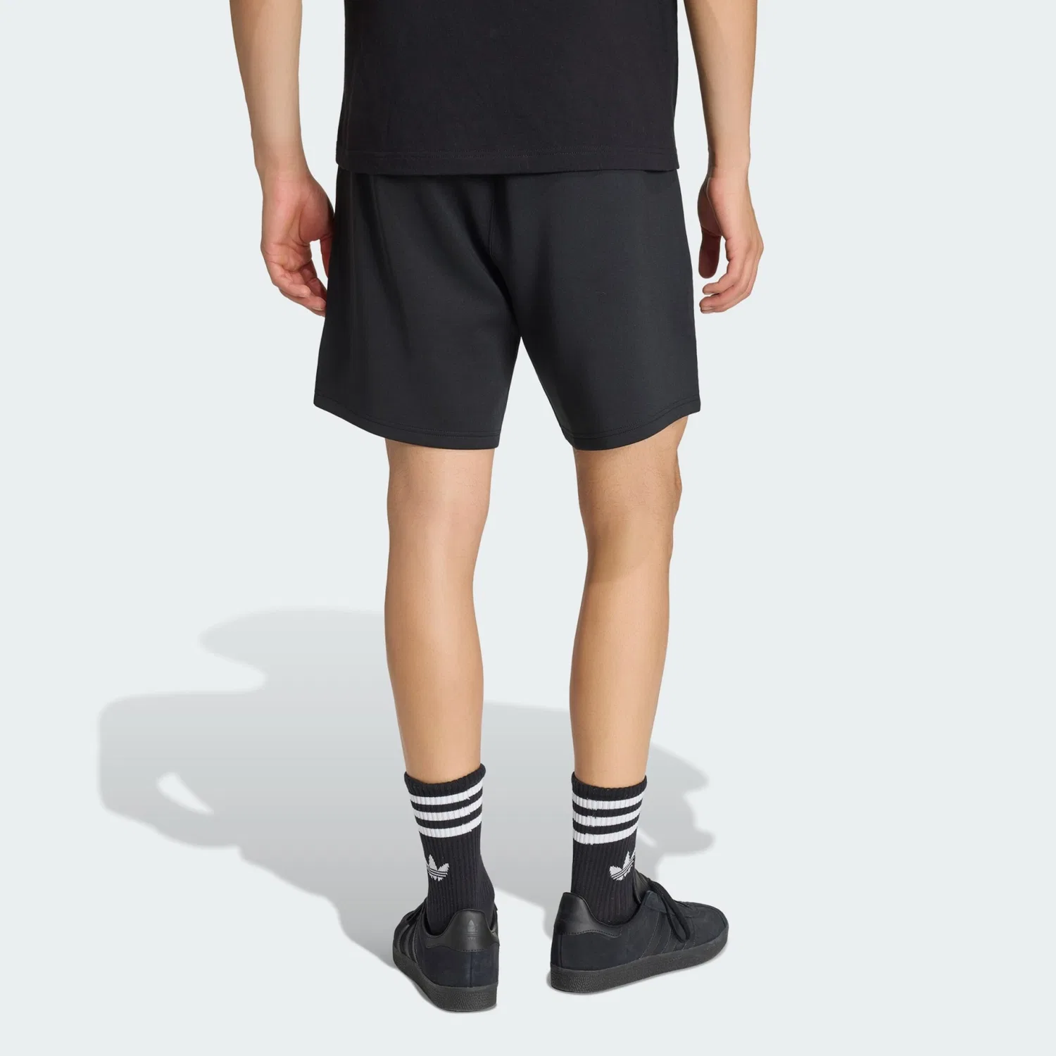 Шорты Adidas Originals Regular Pants Trefoil Essentials черного цвета — фото 3