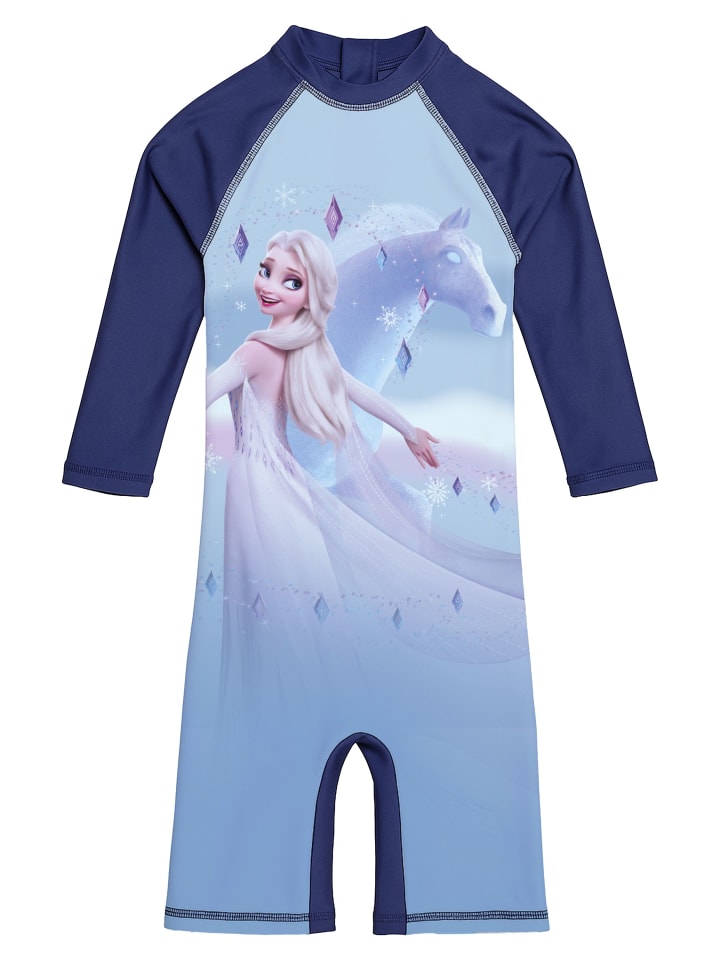 

Disney Frozen Купальник Frozen с защитой от УФ-излучения 50, цельный, синий