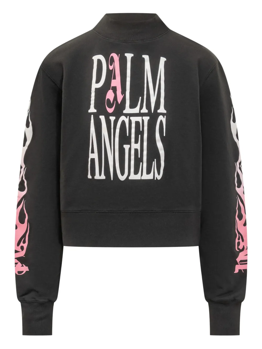 

Толстовка с длинными рукавами и принтом пламени PALM ANGELS, черный