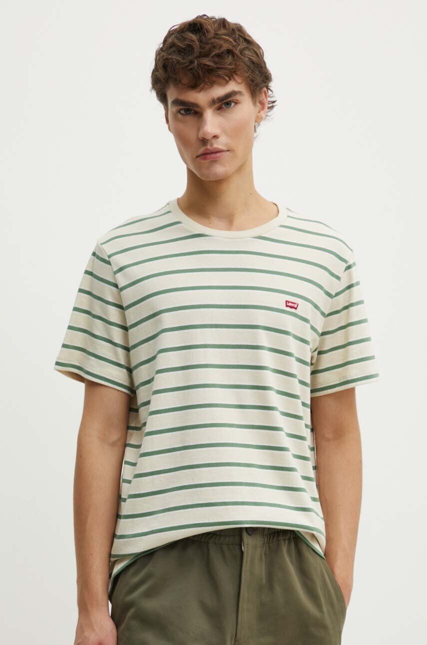 

Хлопковая футболка Levi's, бежевый
