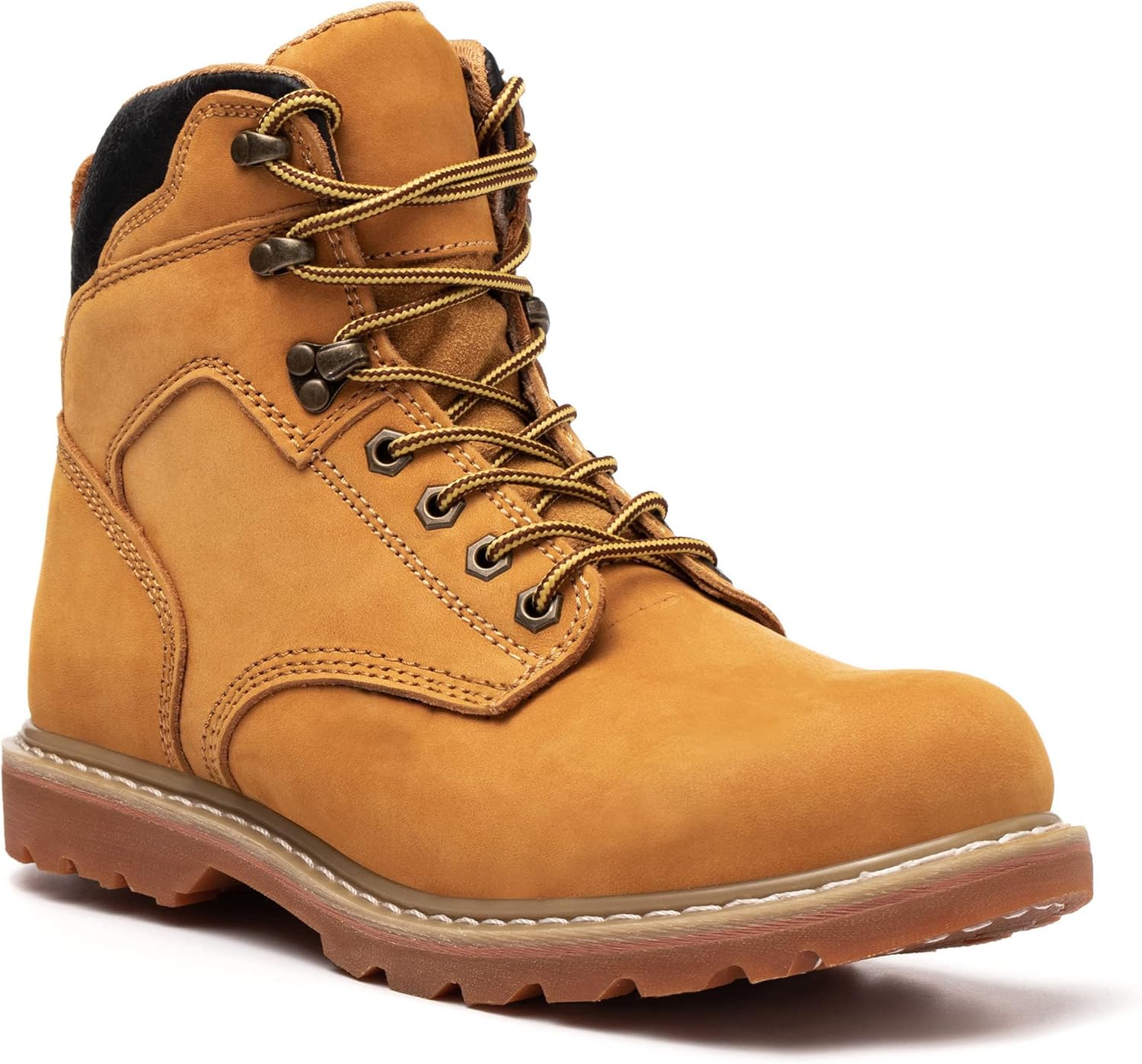 

Мужские ботинки водонепроницаемые комфортные против усталости с мягким носком, противоскользящие ботинки для строительства и безопасности Generic, желтый