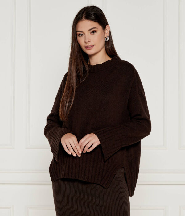 

Вибрация свитера Oversize fit Marella Sport, коричневый