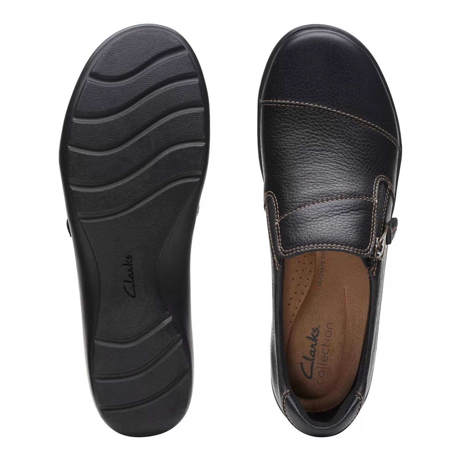 Женские кожаные туфли Clarks Cora Harbour Clarks, коричневый — фото 3
