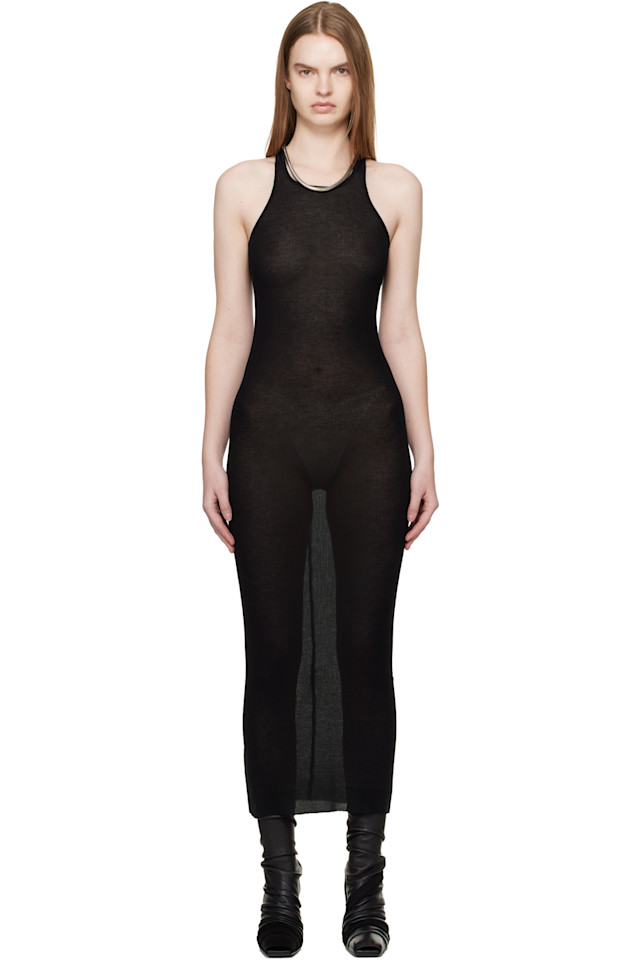 

Платье-Миди Temple Rick Owens, черный