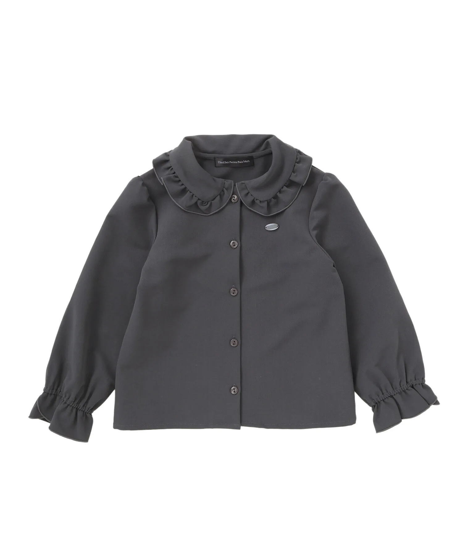 Детская блузка BeBe Petits Pois Vert с воротником-жабо