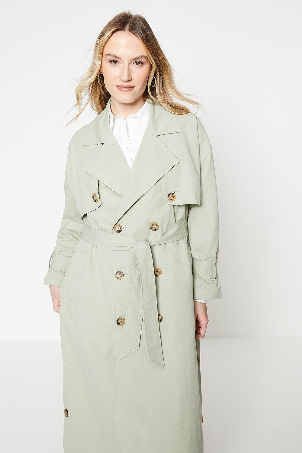 

Тренч Dorothy Perkins, зеленый