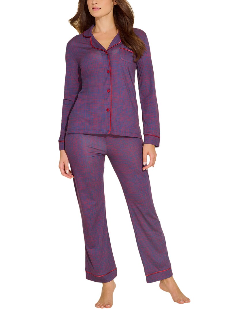 

Комплект из топа и брюк Cosabella Bella Printed, синий