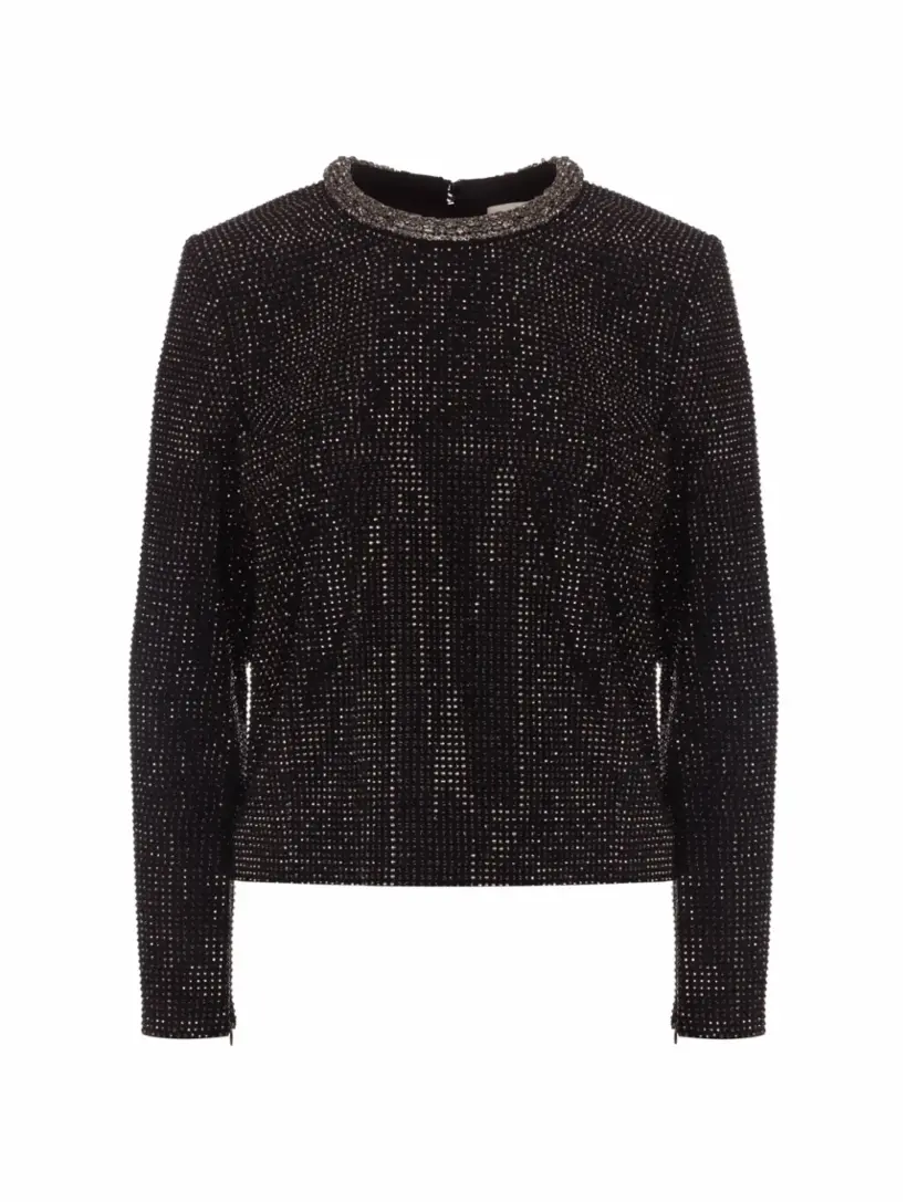 

Блузка со стразами Roland Mouret, черный