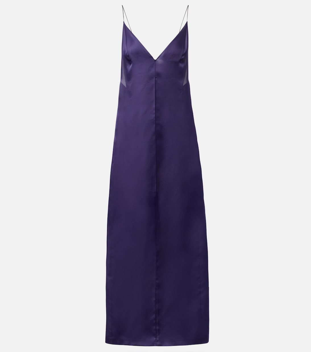 

Платье-комбинация из шелковой органзы Tulula Khaite, Amethyst