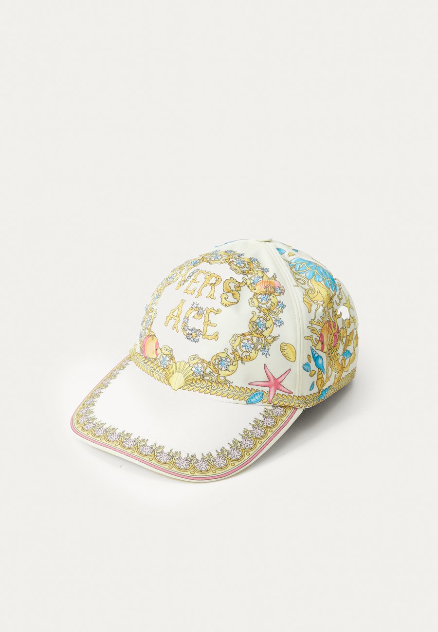 

Бейсболка Versace BASEBALL POLY BIO UNDERWATER BAROQUE PRINT, Eggshell/Multicolor/Gold-Coloured