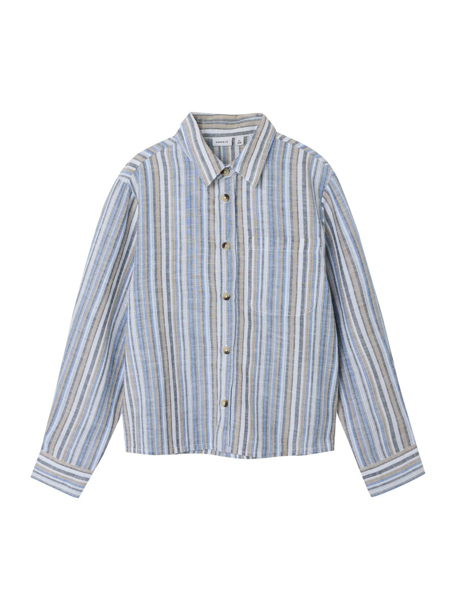 

Рубашка обычного кроя на пуговицах NAME IT NKMFIDE, цвет Light blue/Brown