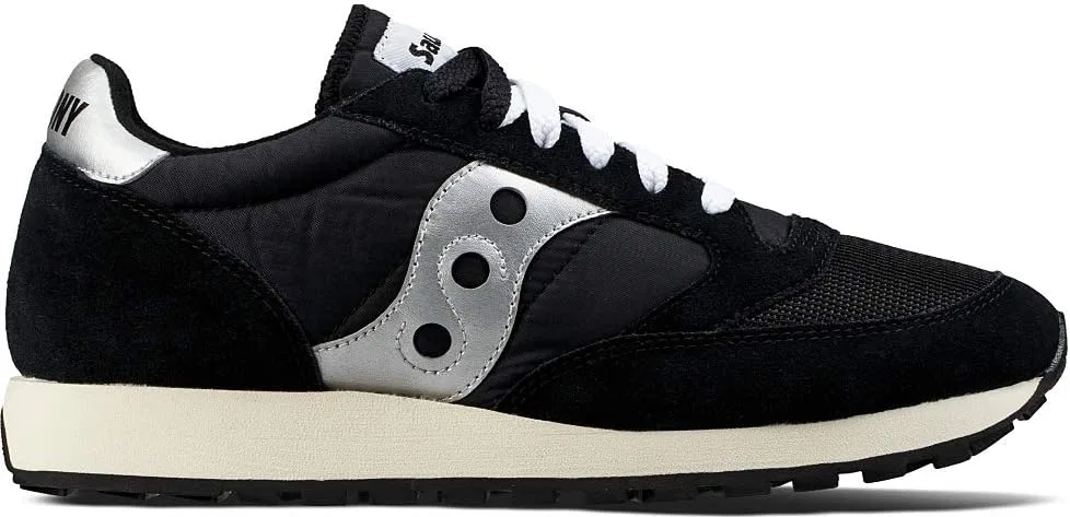Женские замшевые кроссовки Saucony Jazz Original Vintage S60368, Black White — фото 3