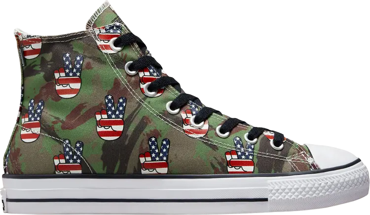 

Кроссовки Chuck Taylor All Star Pro High 'Camo Peace', зеленый