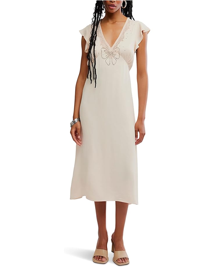 

Женское платье Free People Tied With Joy Midi, Pastel Rose Tan