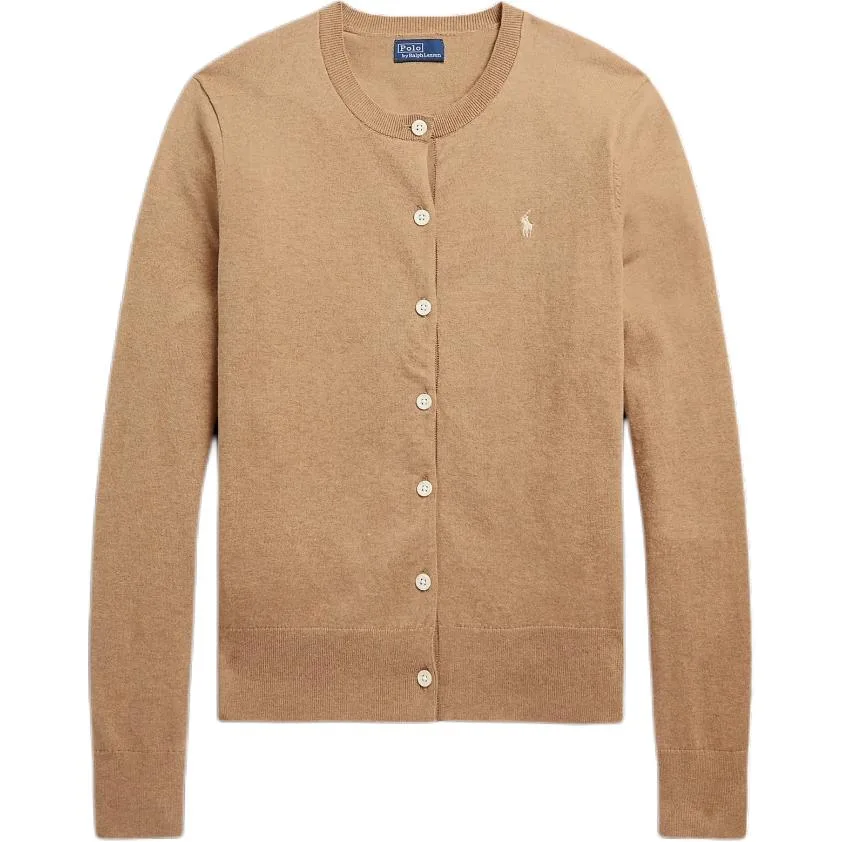 Кардиган с вышивкой Polo Pony Polo Ralph Lauren, коричневый — фото 3