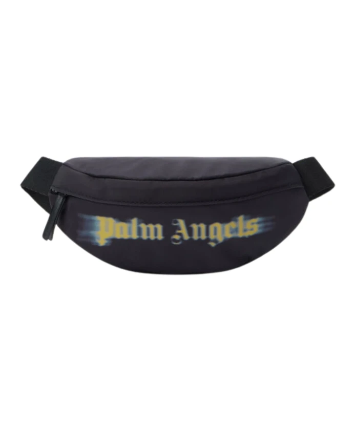

Поясная сумка с размытым логотипом Palm Angels, черный