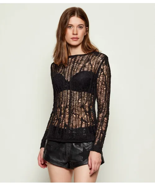 

Блузка с защипами и лесенкой Slim fit One Teaspoon, черный