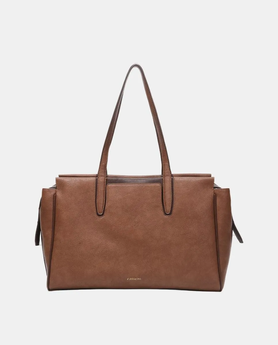 

Свободная сумка через плечо из переработанных материалов Abbacino, коричневый