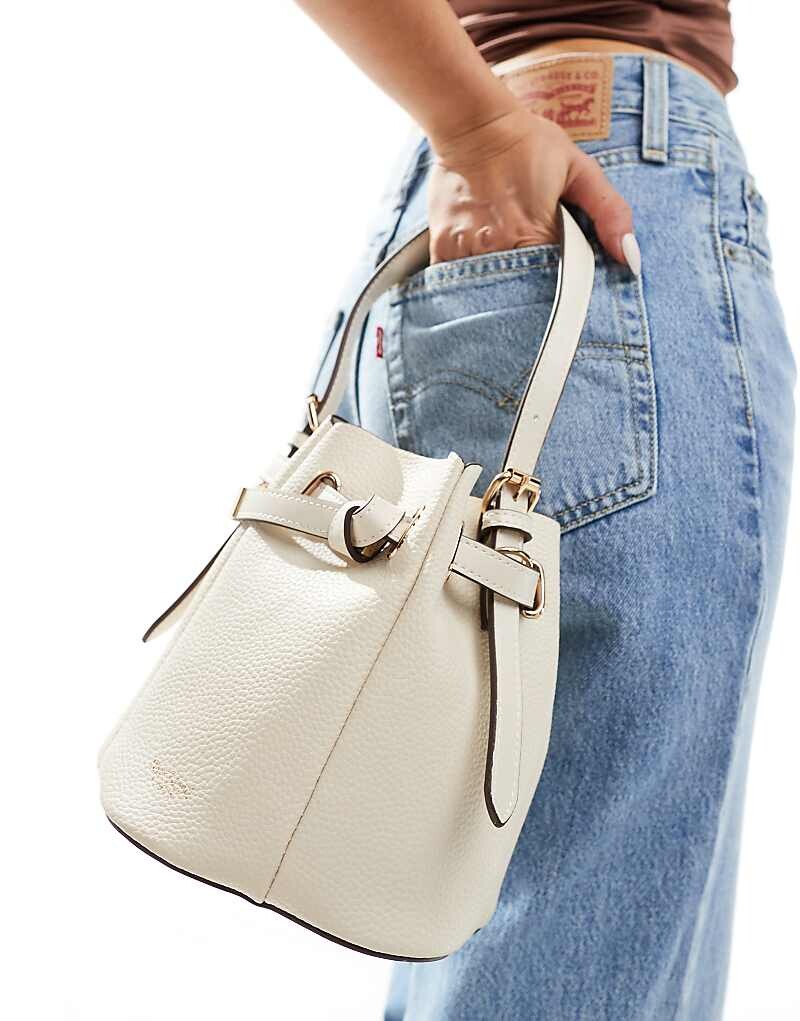 

River Island – коллекционная сумка-ведро кремового цвета