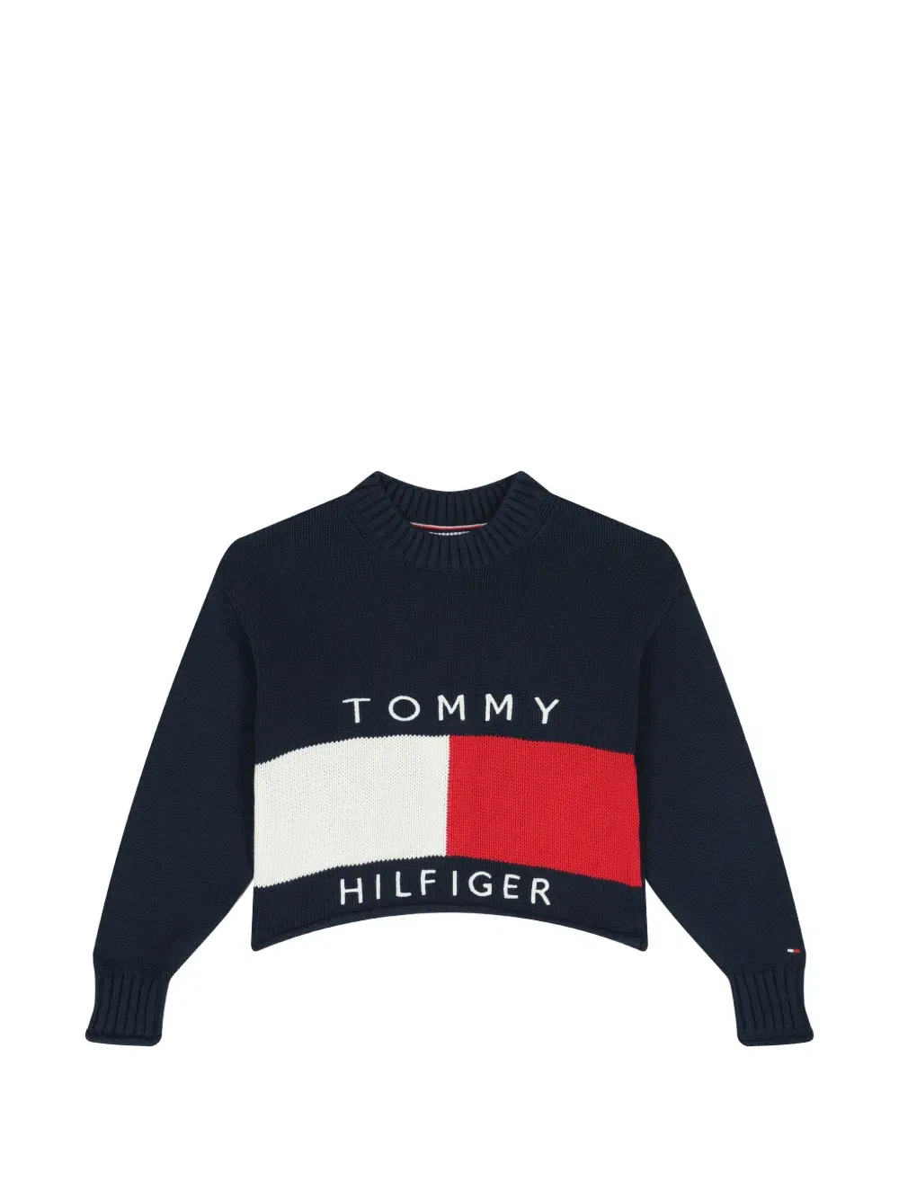 Свитер в рубчик Tommy Hilfiger Junior, синий