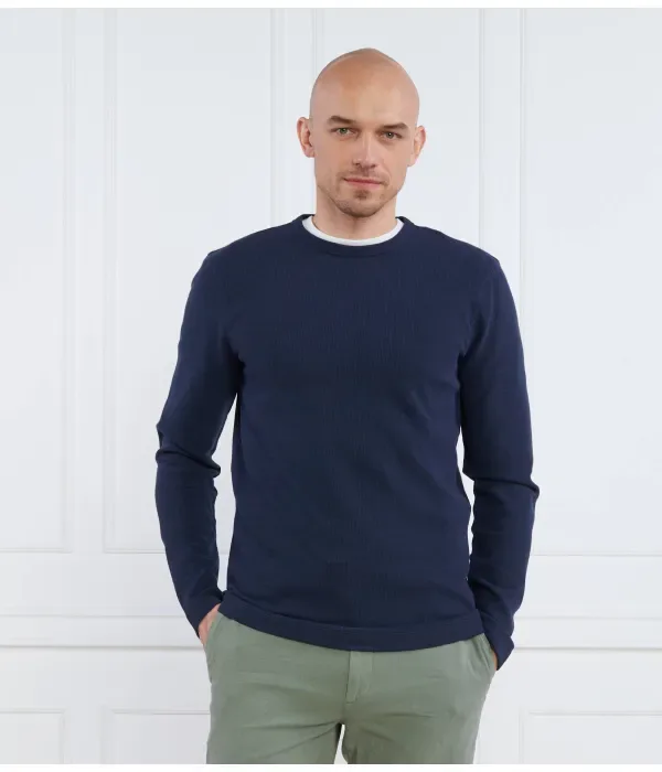 Штормовой свитер regular fit Boss Orange, темно-синий — фото 3