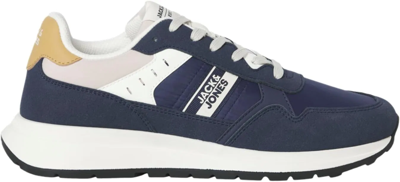 Мужские кроссовки Jack & Jones Jfwoswald Tape Combo Sneaker NoosJfwoswald Tape Combo Sneaker Noos, Navy Peony — фото 3