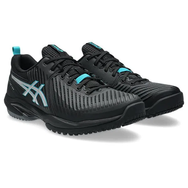 Мужские теннисные кроссовки «Prestige Neo OC» от ASICS, Black/Pure Silver
