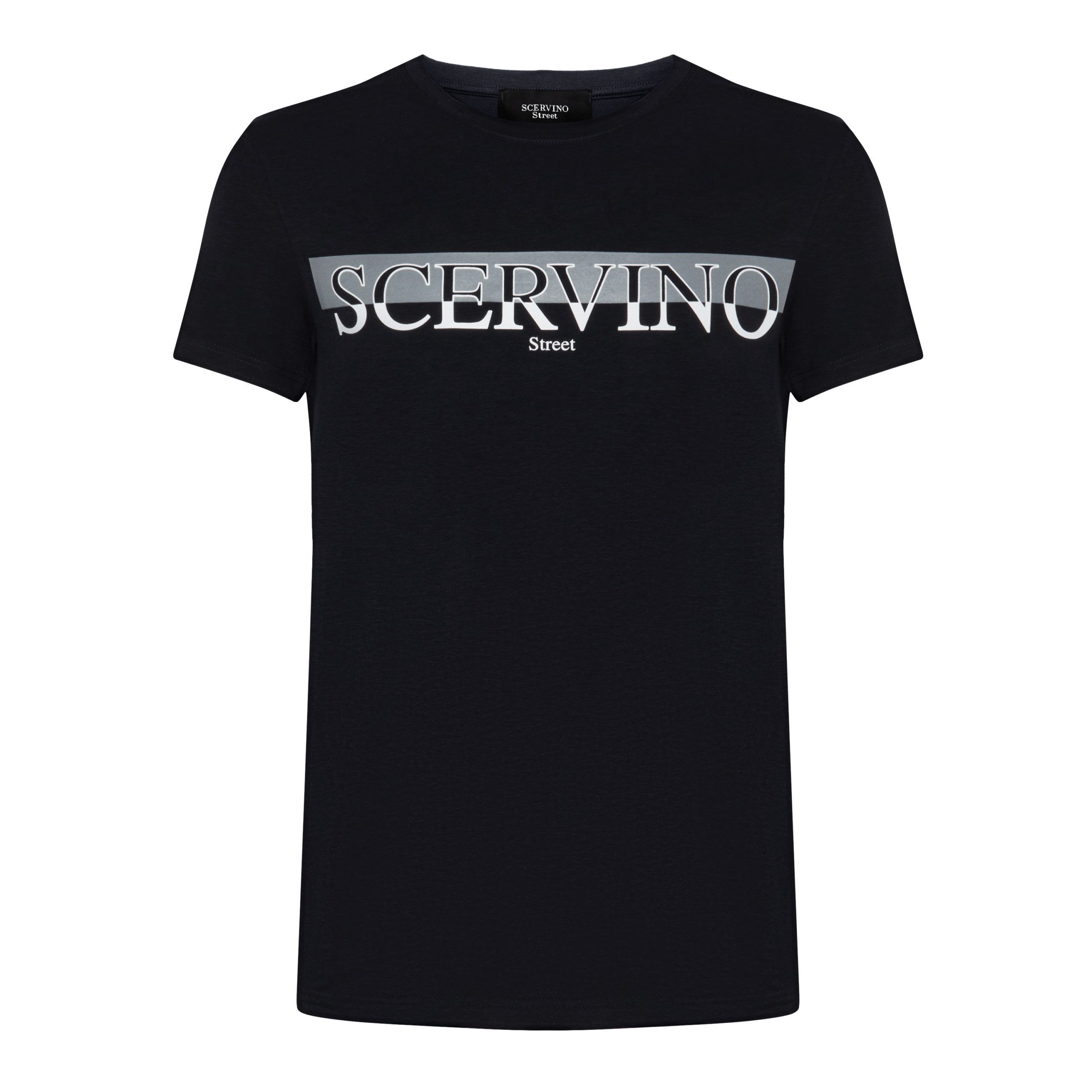 

Черная хлопковая мужская футболка Ermanno Scervino
