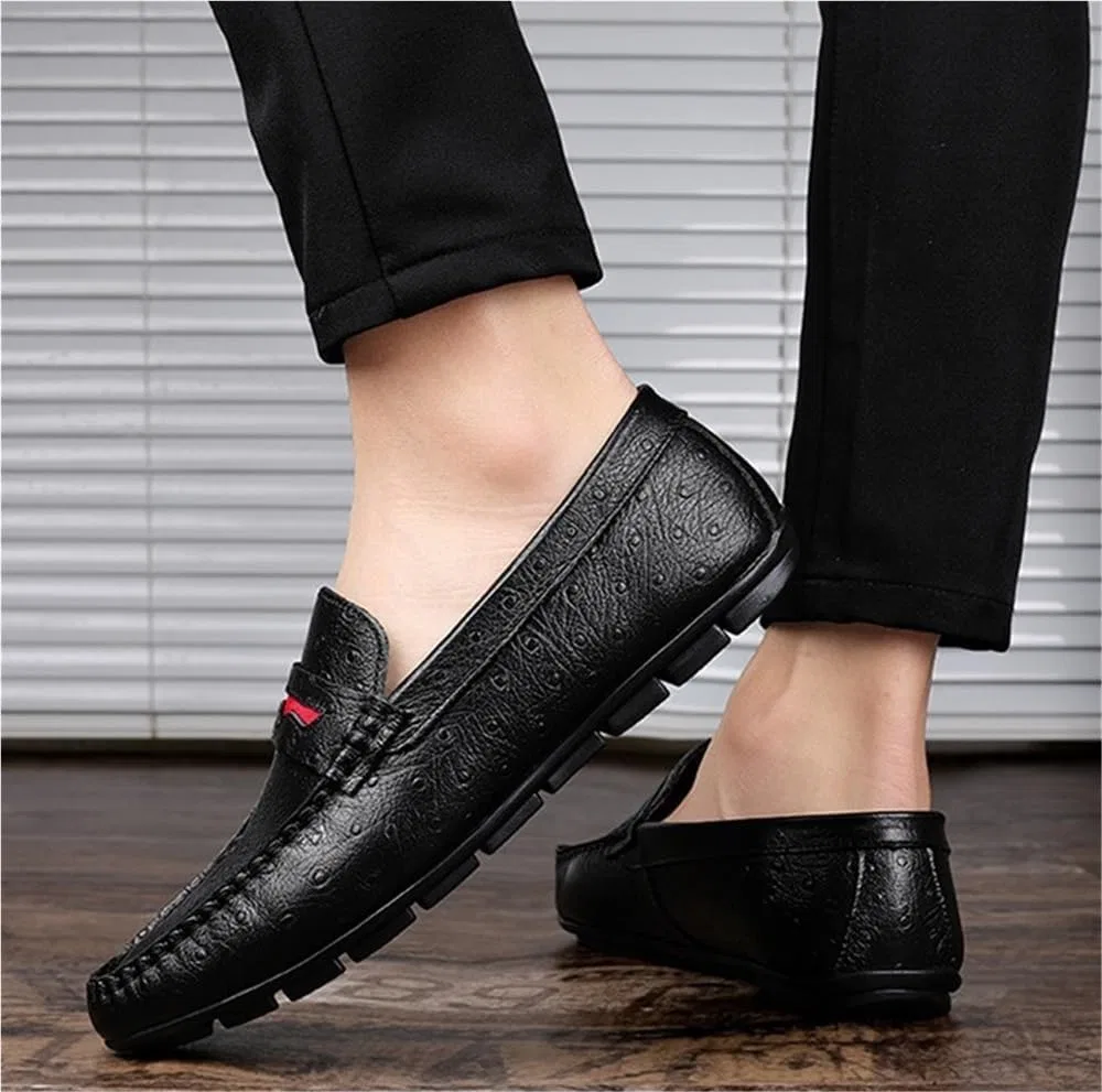 Лоферы кожаные Loafers Black DHFIRUFSHLO — фото 2