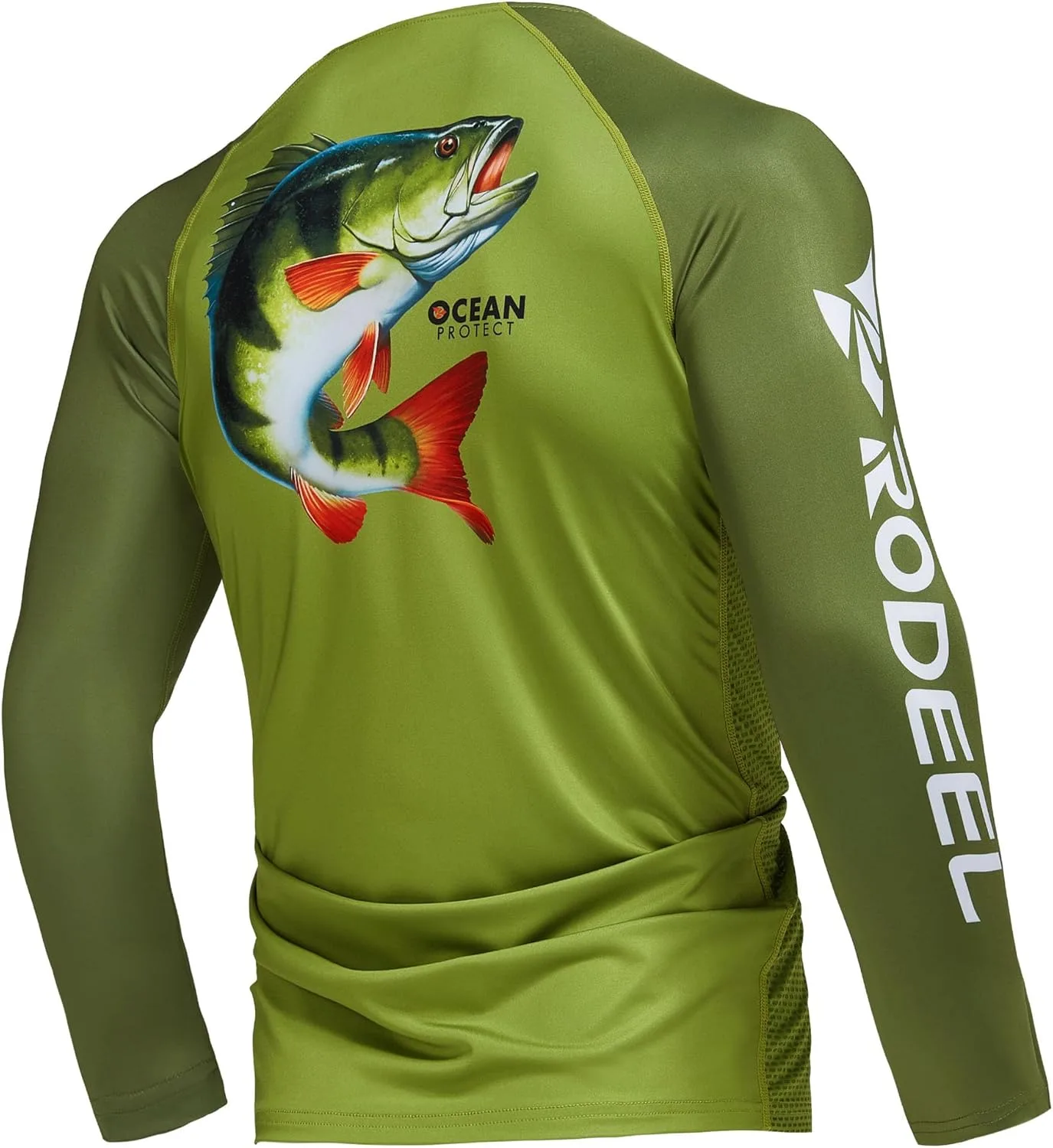 

Мужская рыболовная рубашка Rodeel с длинным рукавом, влагоотводящая ткань, UPF 50