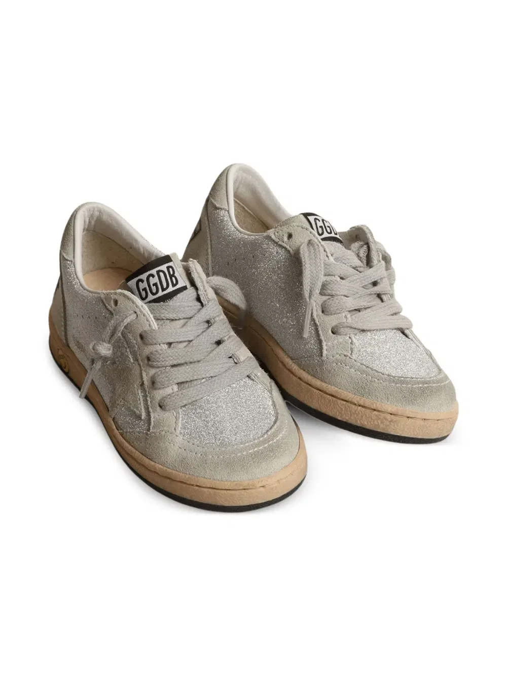 Кроссовки Ball Star Golden Goose Kids, серый — фото 2