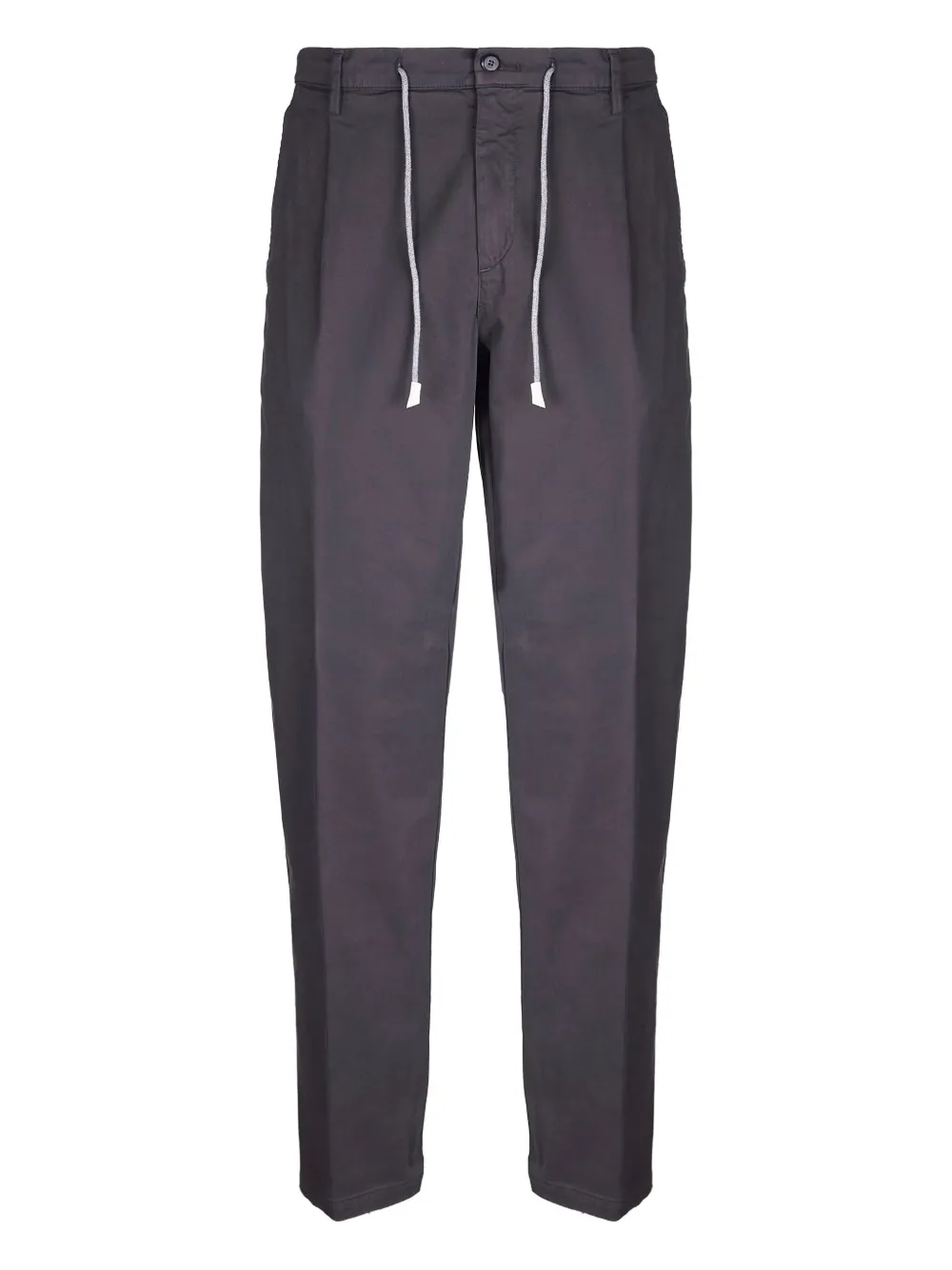 

Плиссированные зауженные брюки на кулиске Eleventy, черный