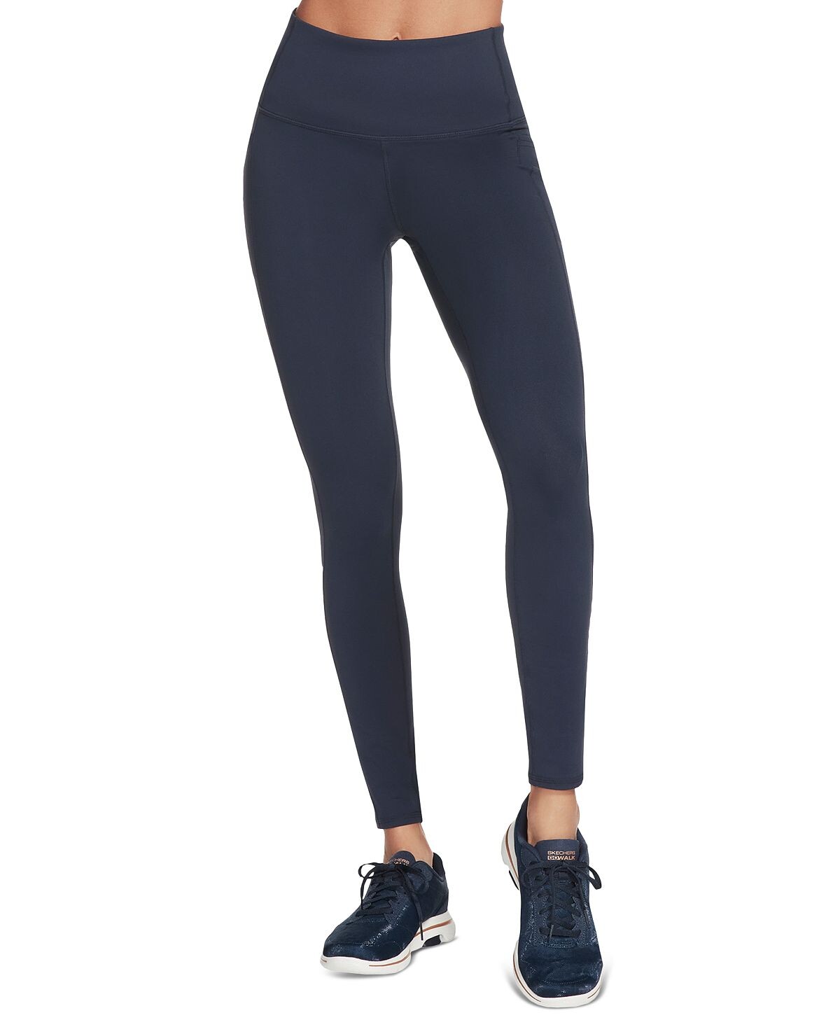 

Женские узкие леггинсы Gowalk Skechers, темно-синий