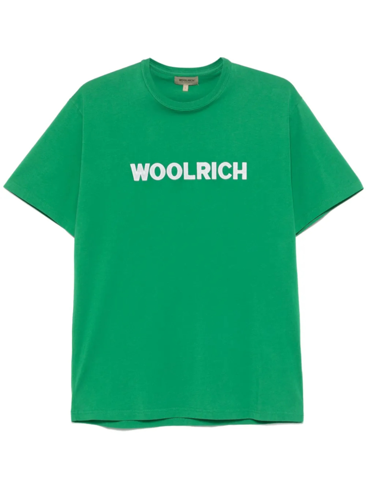 

Woolrich футболка с вышитым логотипом, зеленый