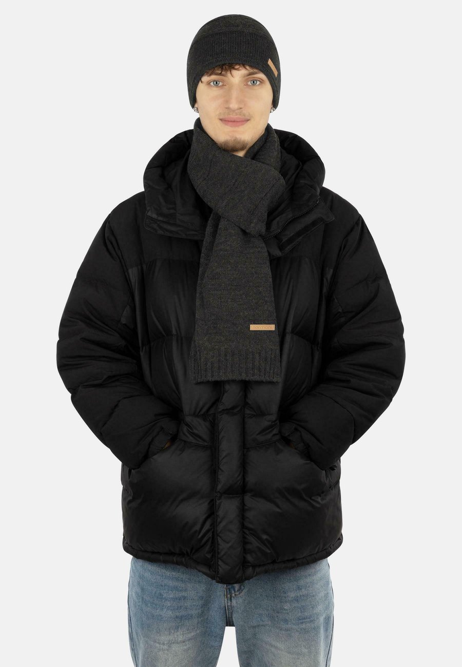 

Шарф Normani SCHAL HAUTFREUNDLICH UND WEICH AUS SCHAFWOLLE, Dunkelgrau Meliert/Mottled Dark Grey